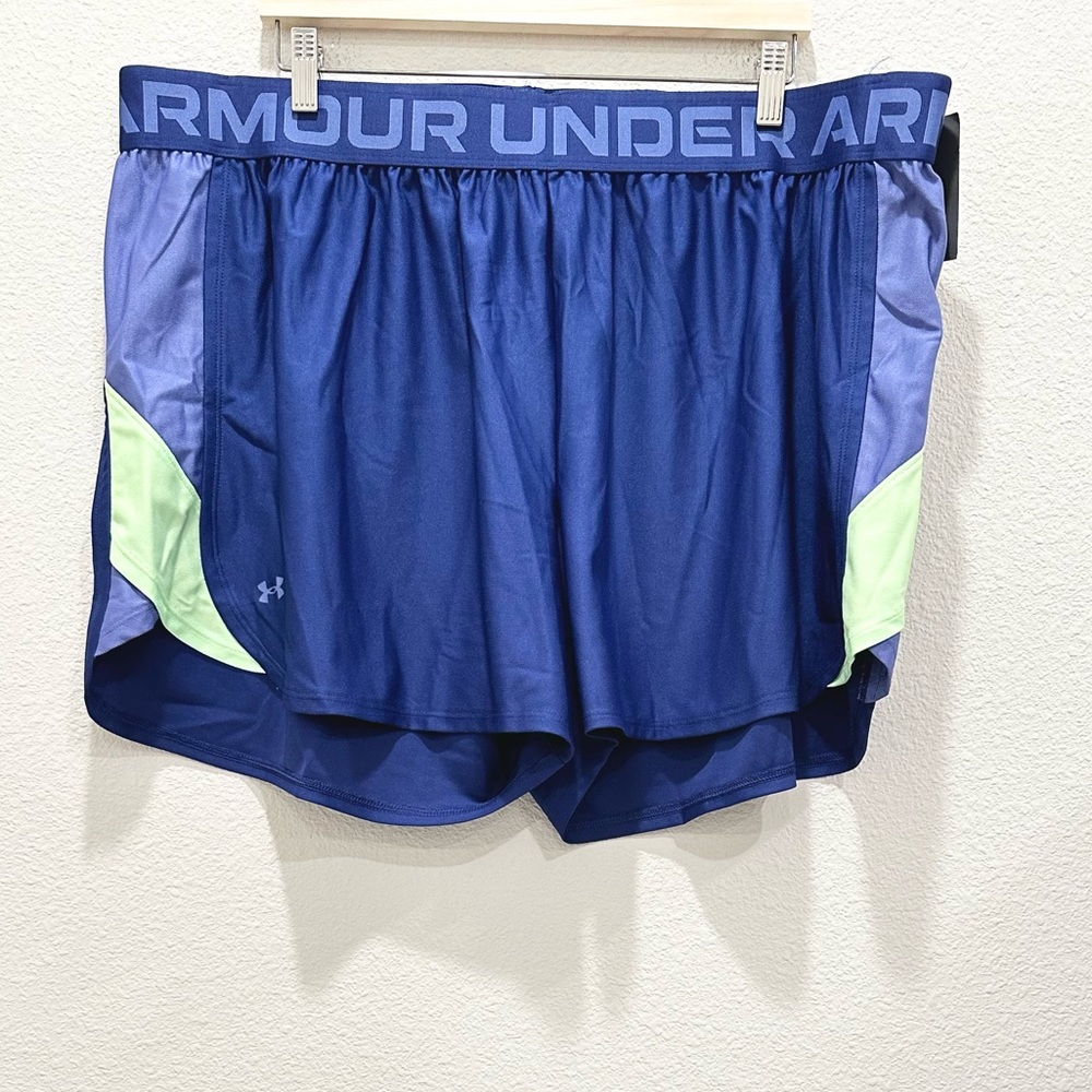 NWT! UNDER ARMOUR Dark Purple Loose Fit Athletic Shorts!